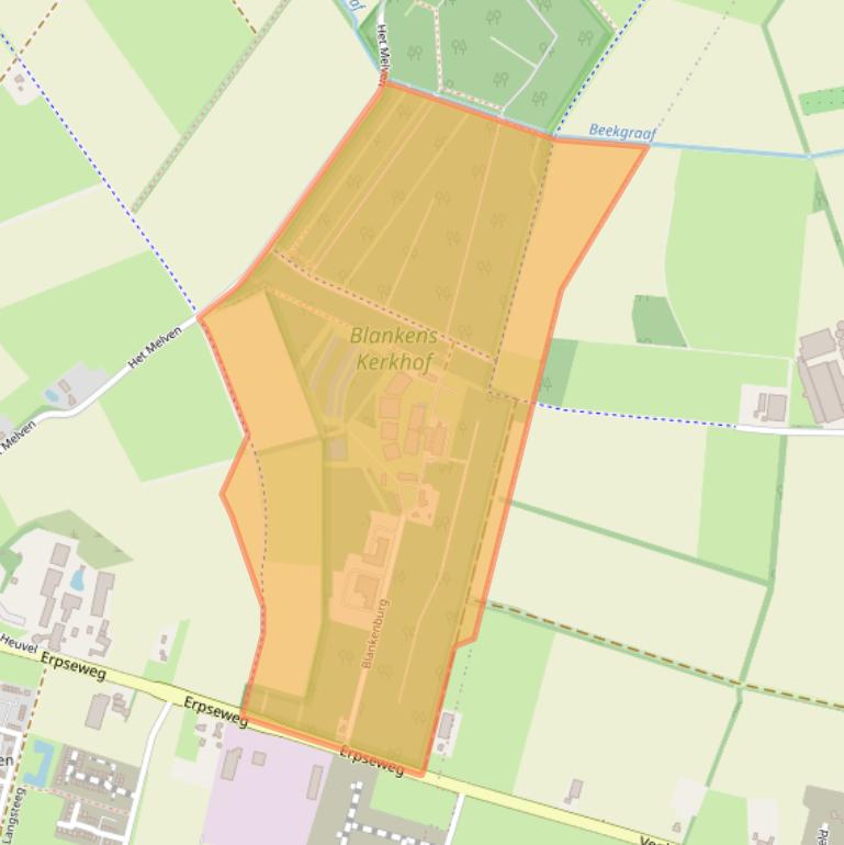 Kaart van postcodegebied 5463PH.