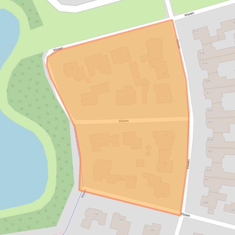 Kaart van postcodegebied 5464NK.