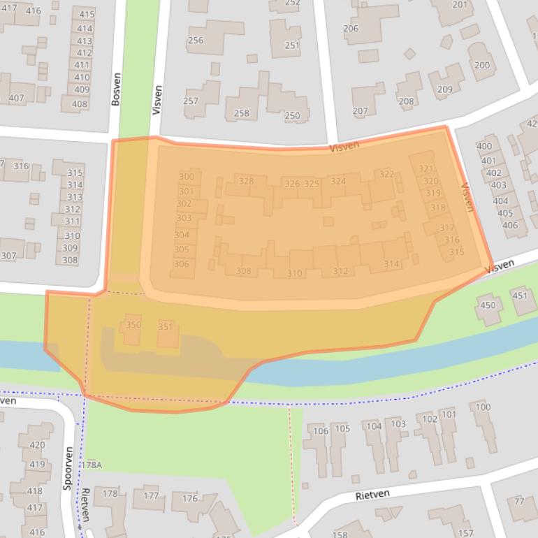 Kaart van postcodegebied 5464NN.