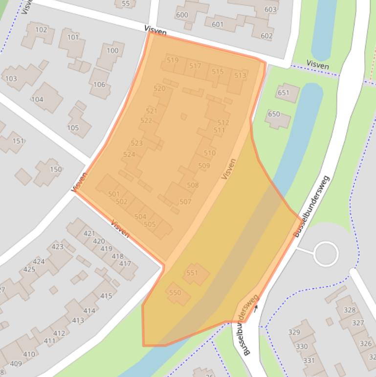 Kaart van postcodegebied 5464NR.