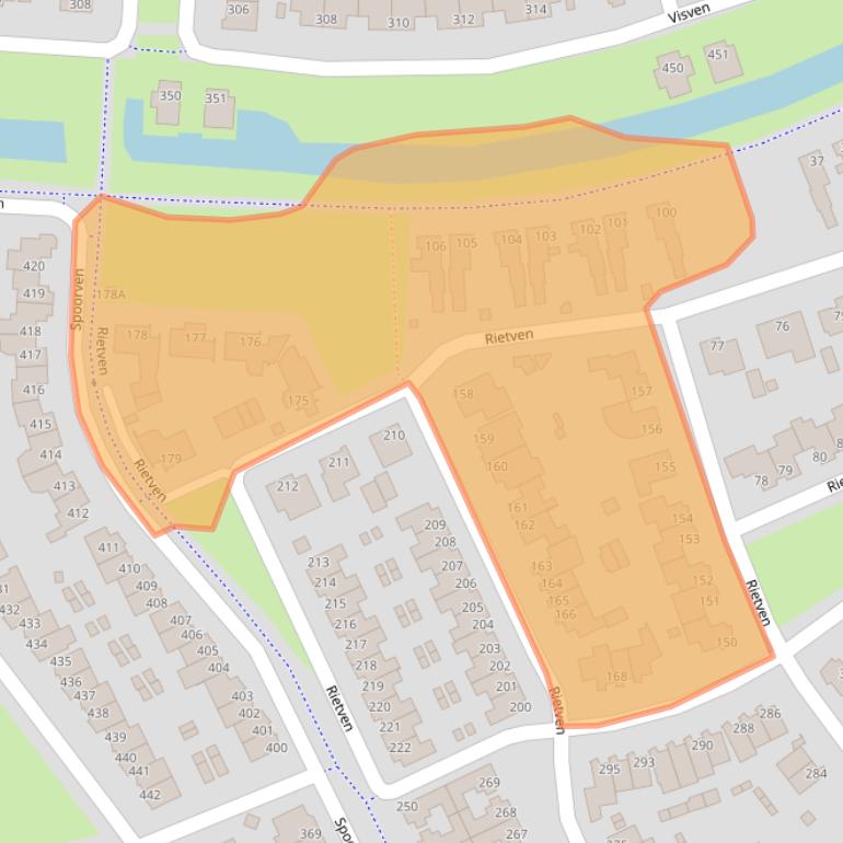 Kaart van postcodegebied 5464PJ.