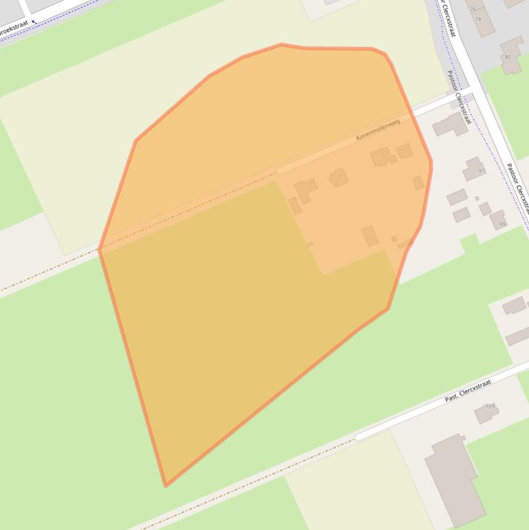 Kaart van postcodegebied 5465PD.