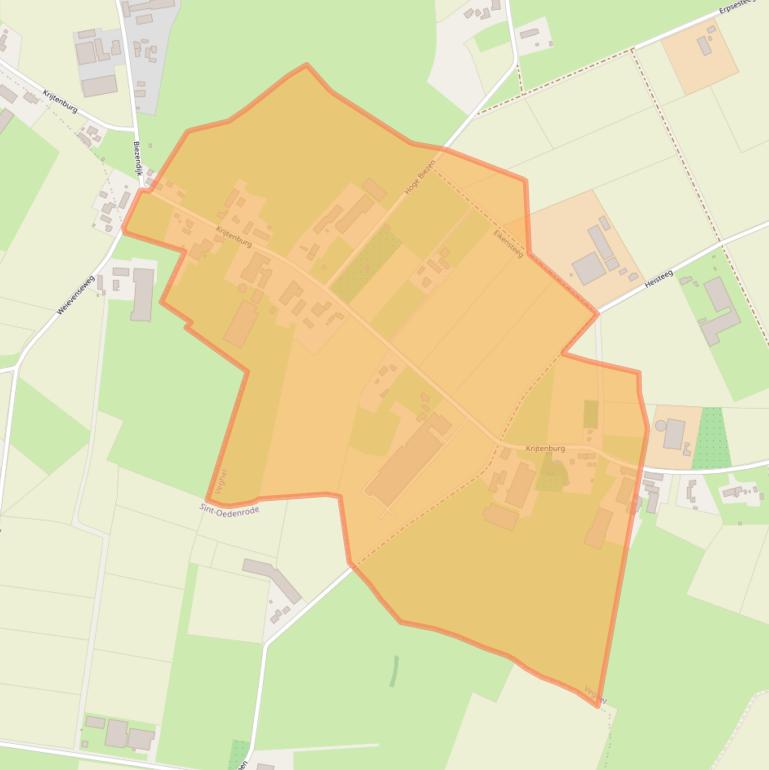 Kaart van postcodegebied 5465PL.