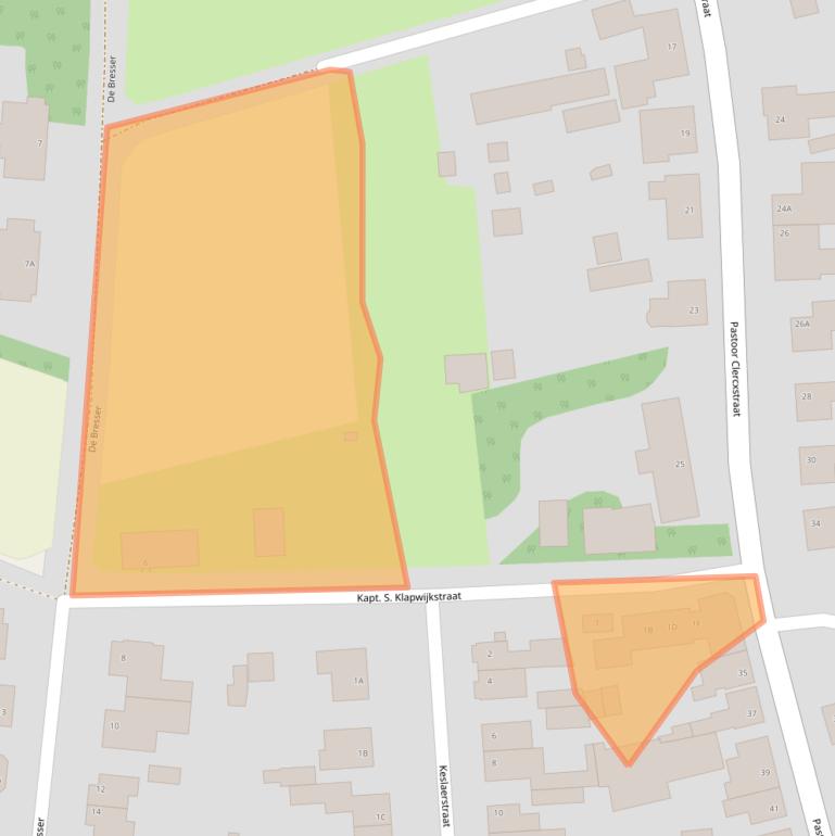 Kaart van postcodegebied 5465PV.