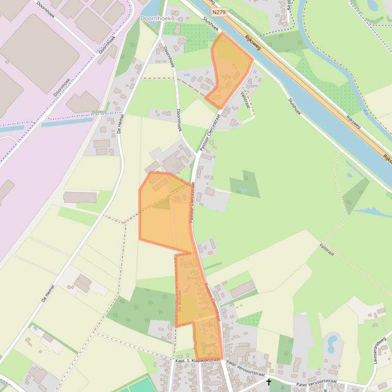 Kaart van postcodegebied 5465RD.