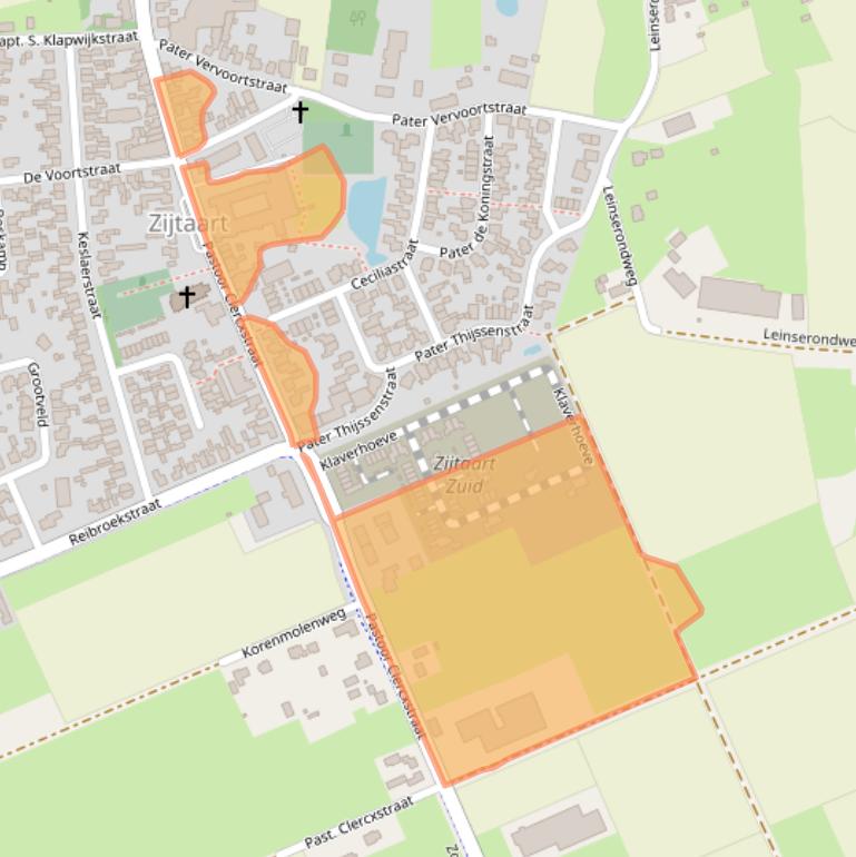 Kaart van postcodegebied 5465RJ.