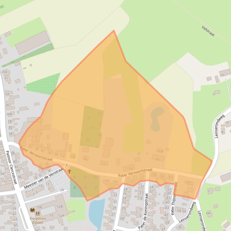 Kaart van postcodegebied 5465RT.