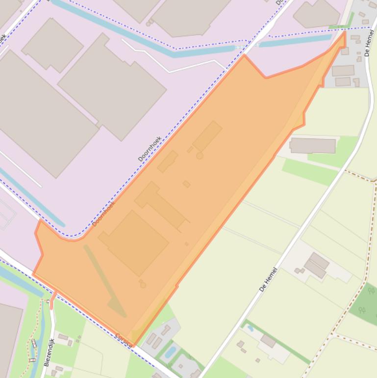 Kaart van postcodegebied 5465TG.