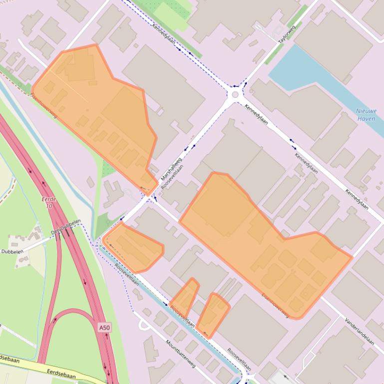 Kaart van postcodegebied 5466AB.