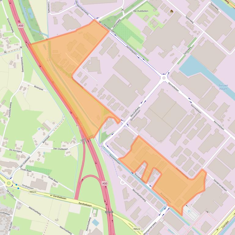 Kaart van postcodegebied 5466AC.