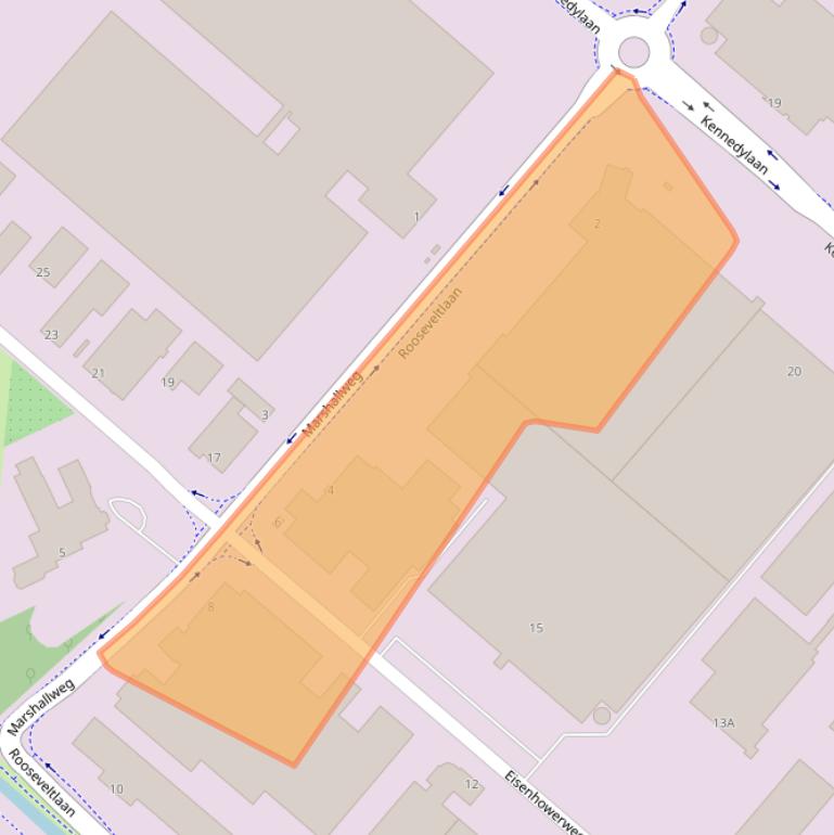 Kaart van postcodegebied 5466AJ.