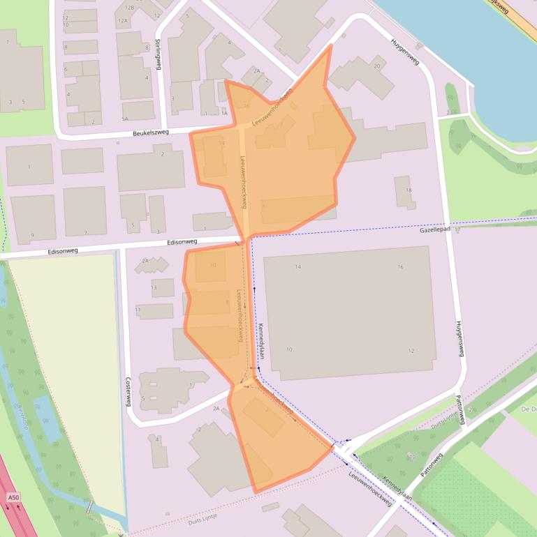 Kaart van postcodegebied 5466AL.