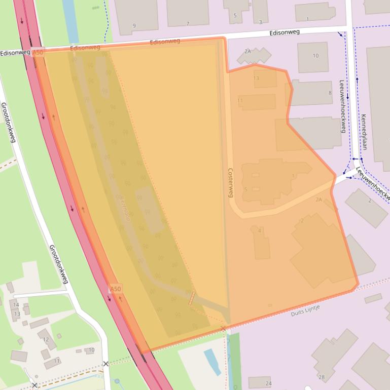 Kaart van postcodegebied 5466AM.