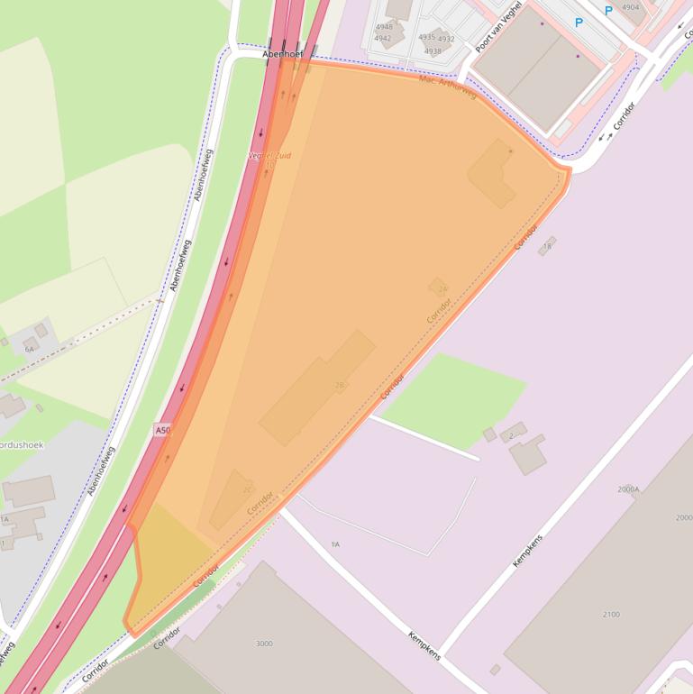 Kaart van postcodegebied 5466AP.