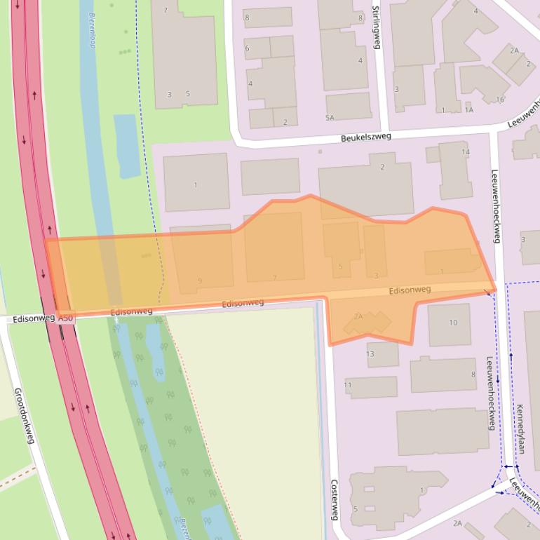 Kaart van postcodegebied 5466AR.