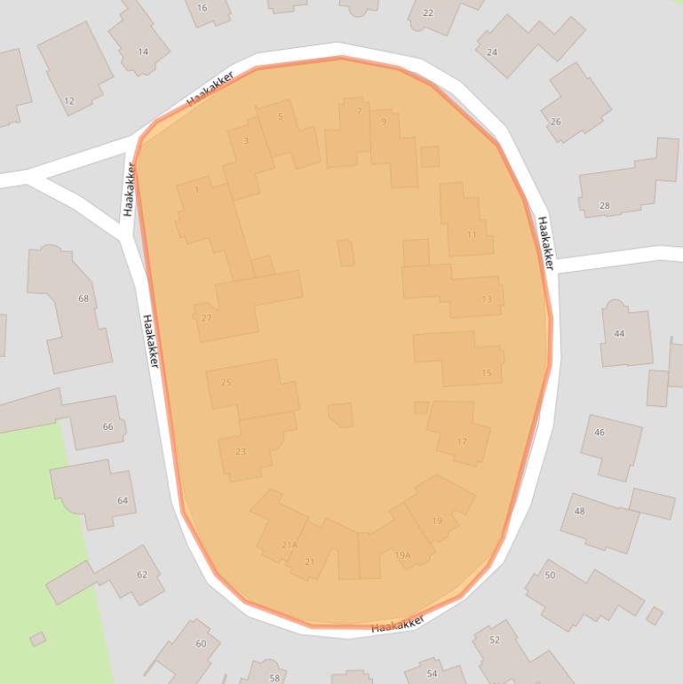 Kaart van postcodegebied 5466NB.