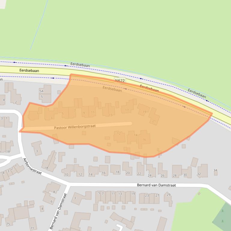 Kaart van postcodegebied 5466NW.