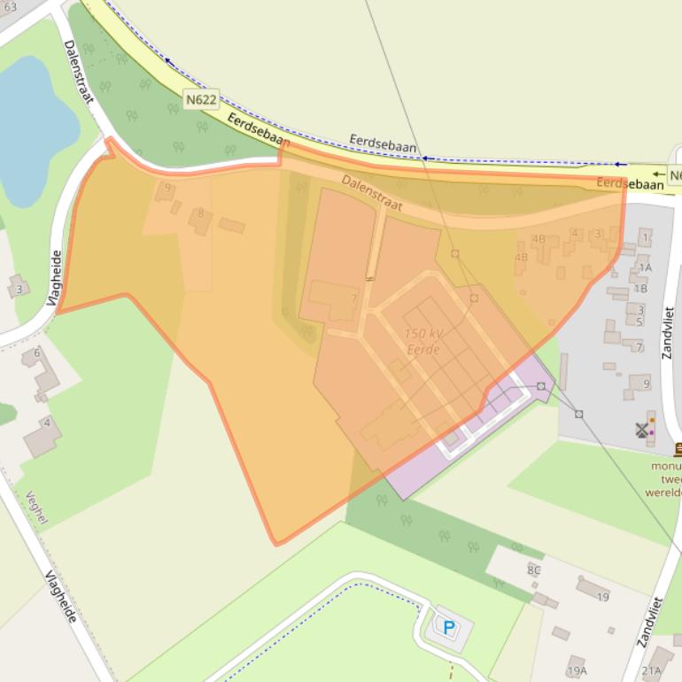 Kaart van postcodegebied 5466PM.