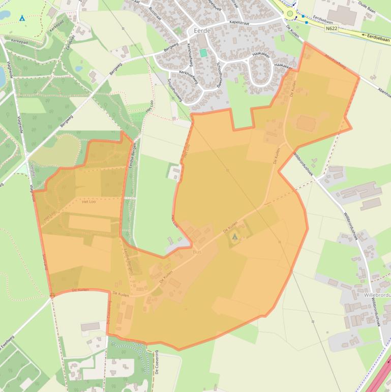 Kaart van postcodegebied 5466PN.