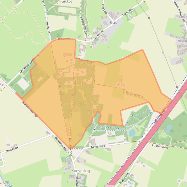 Kaart van postcodegebied 5466PR.