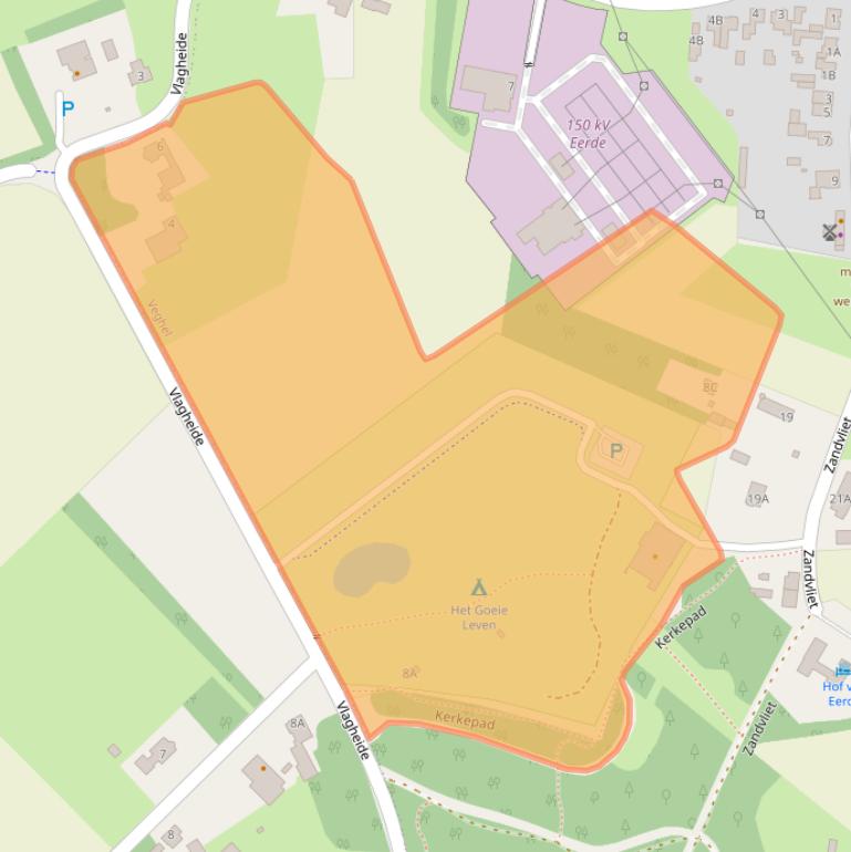 Kaart van postcodegebied 5466PZ.