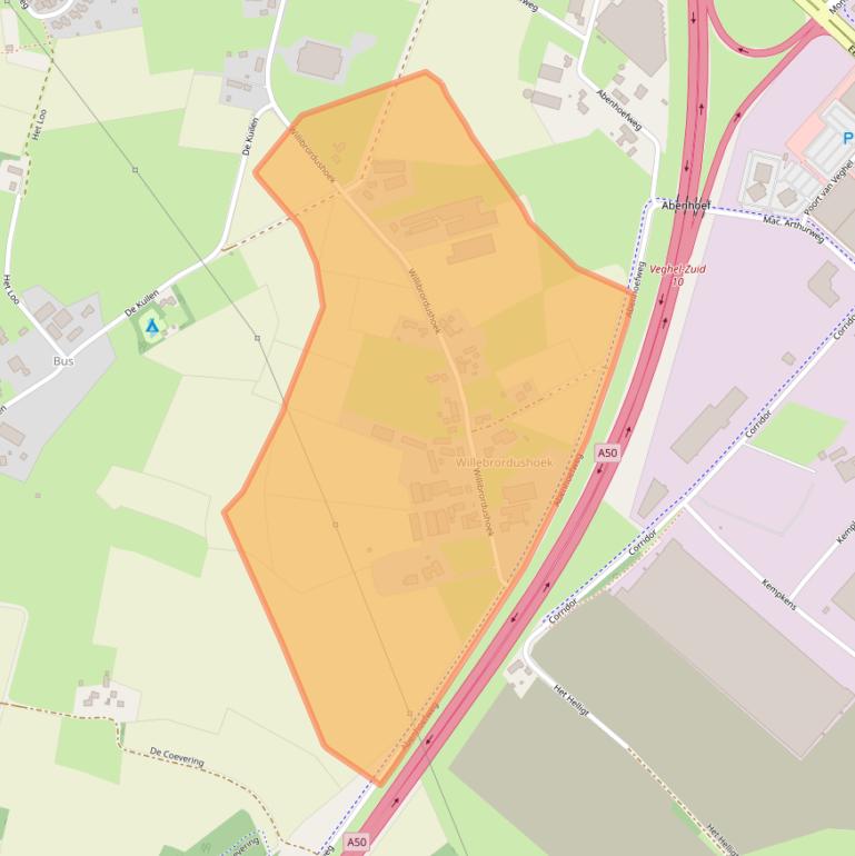 Kaart van postcodegebied 5466RD.