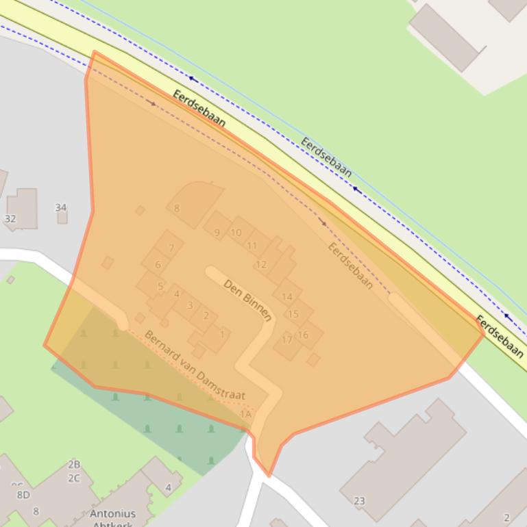 Kaart van postcodegebied 5466RG.