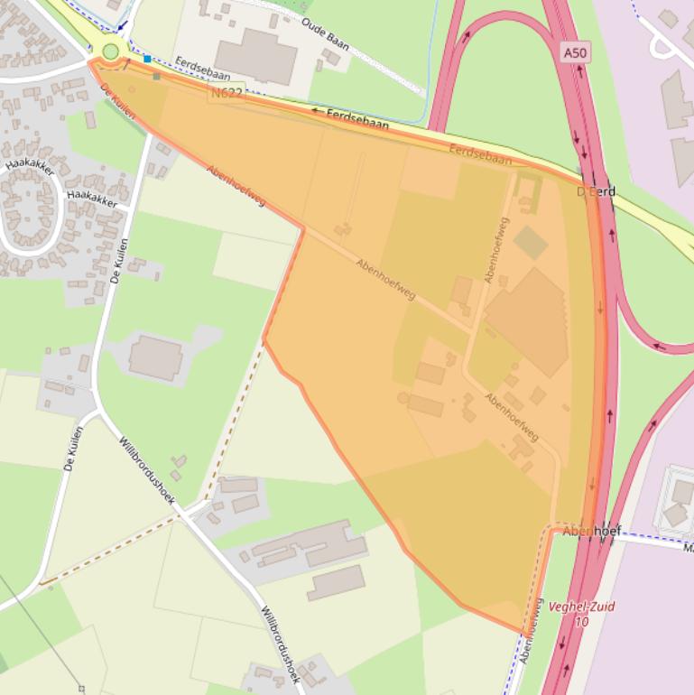 Kaart van postcodegebied 5466RN.