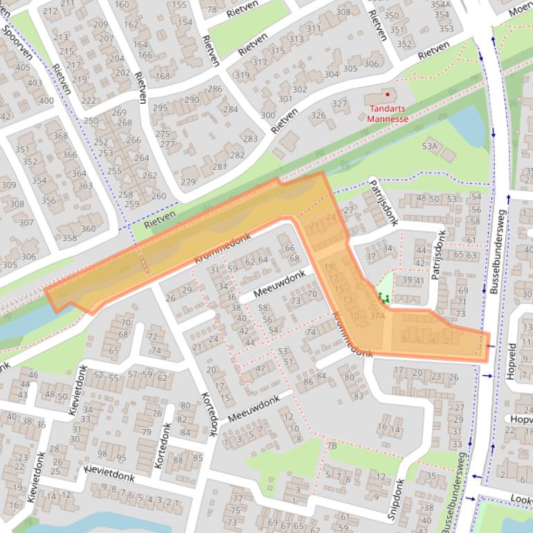 Kaart van postcodegebied 5467AA.