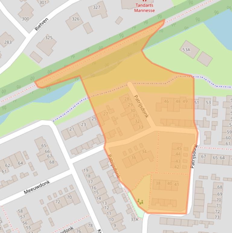 Kaart van postcodegebied 5467AB.