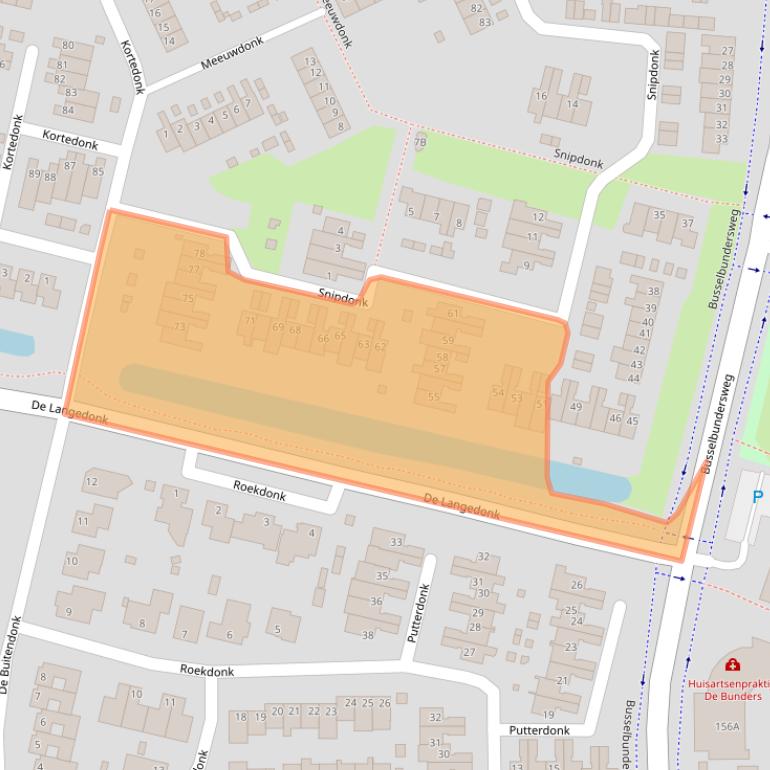 Kaart van postcodegebied 5467AG.