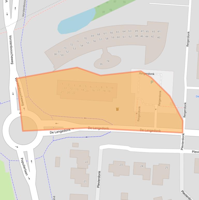 Kaart van postcodegebied 5467AM.