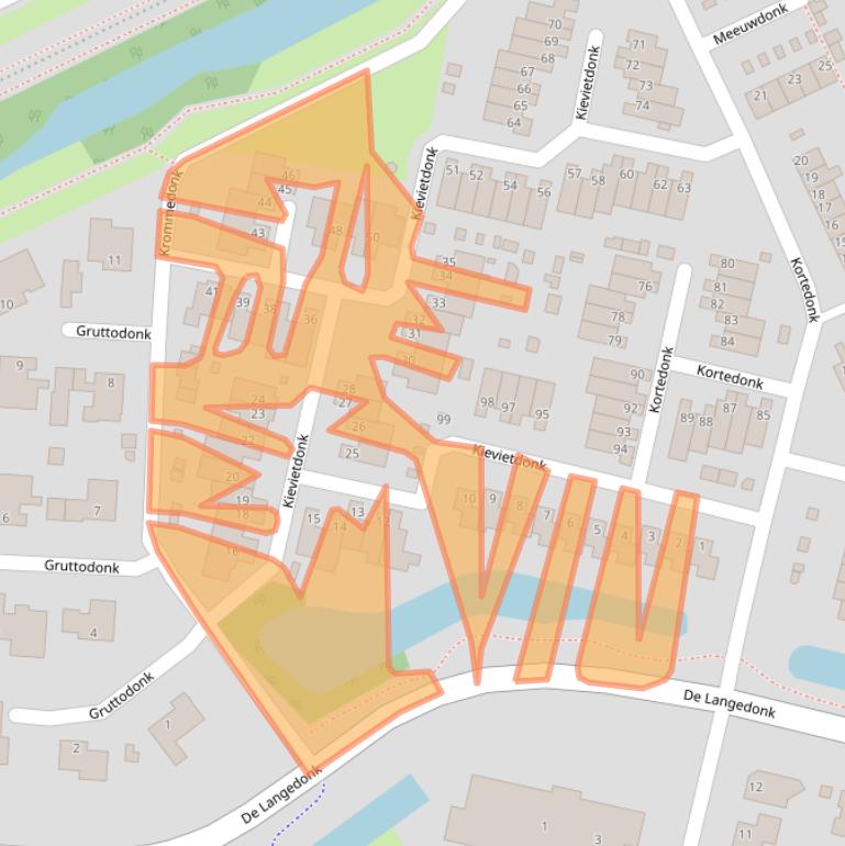 Kaart van postcodegebied 5467AT.