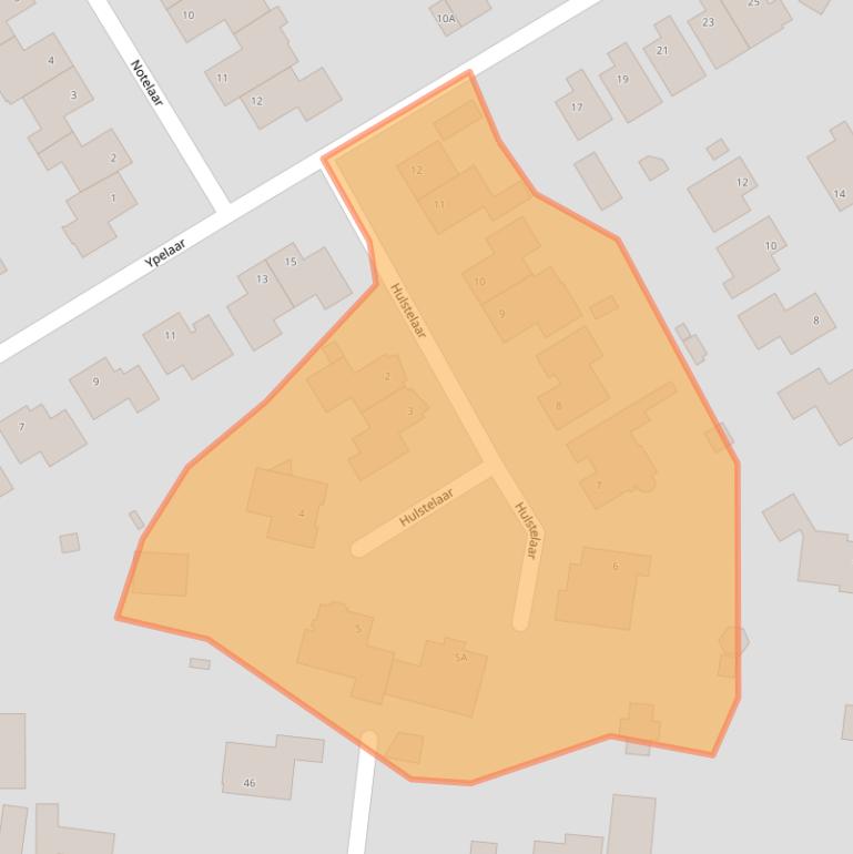 Kaart van postcodegebied 5467BA.