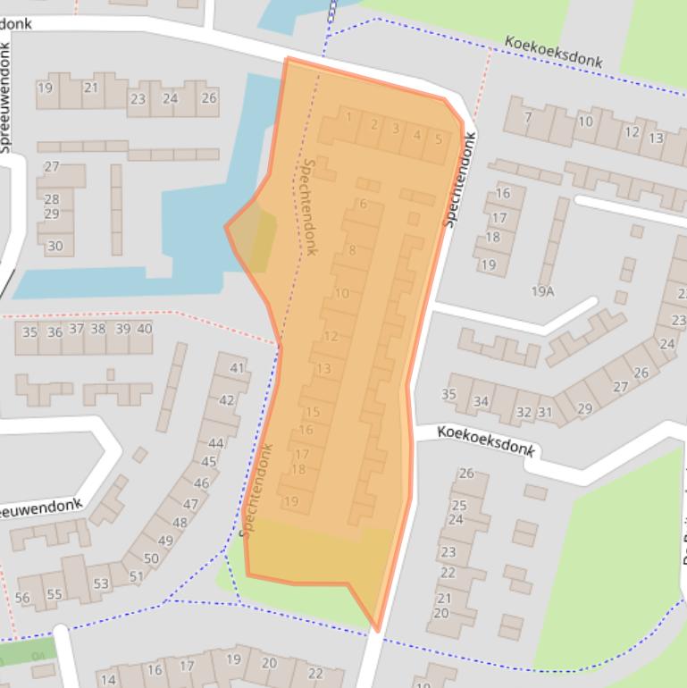 Kaart van postcodegebied 5467CK.