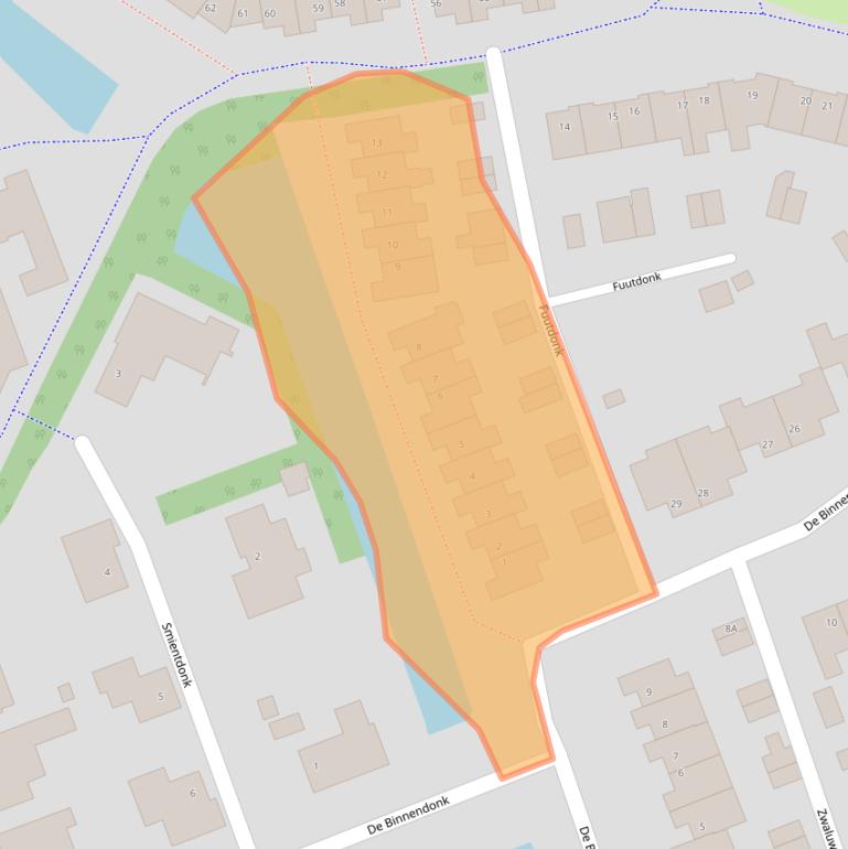 Kaart van postcodegebied 5467CL.