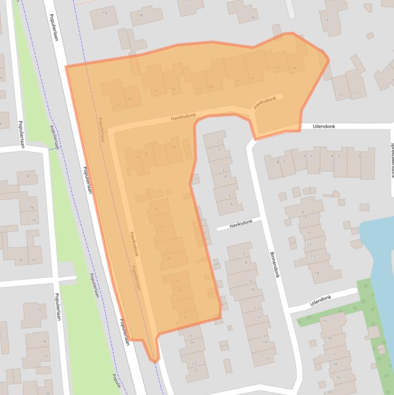 Kaart van postcodegebied 5467CS.