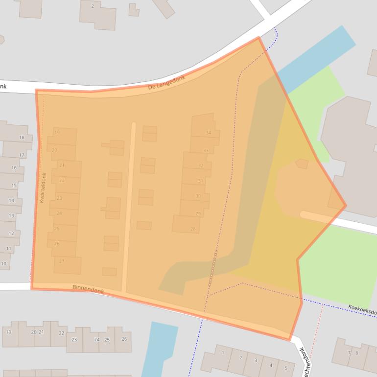 Kaart van postcodegebied 5467CX.