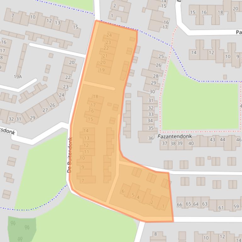 Kaart van postcodegebied 5467DK.