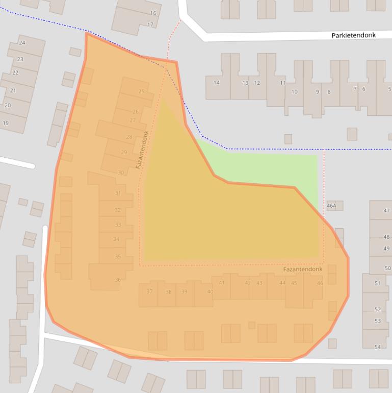Kaart van postcodegebied 5467DL.