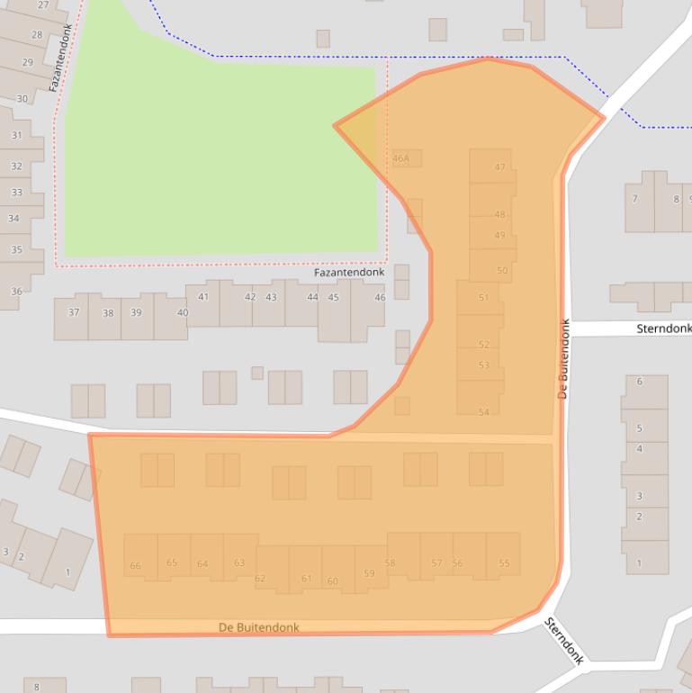 Kaart van postcodegebied 5467DM.