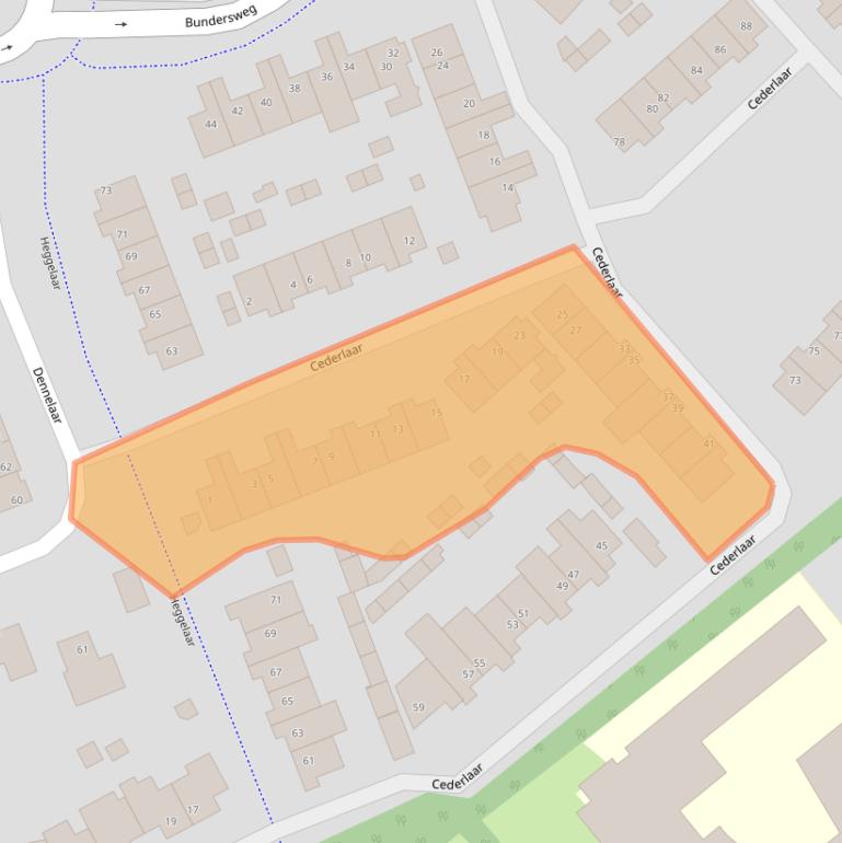 Kaart van postcodegebied 5467HC.