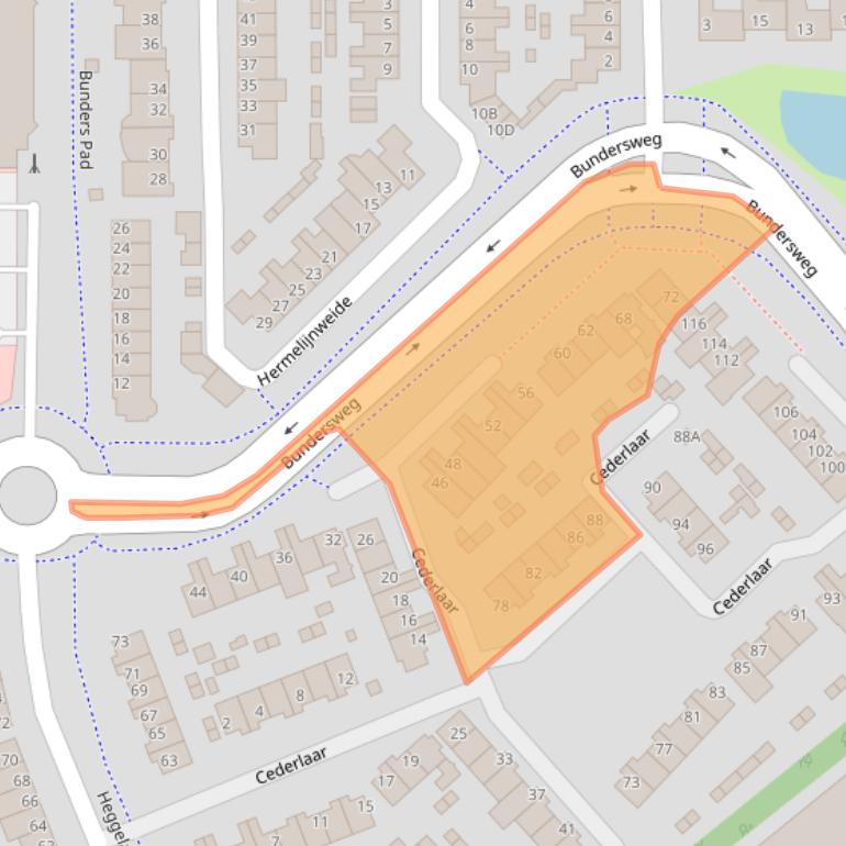 Kaart van postcodegebied 5467HH.