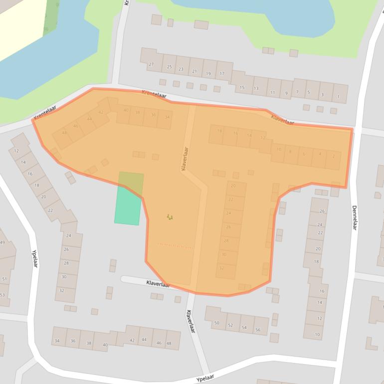 Kaart van postcodegebied 5467JD.