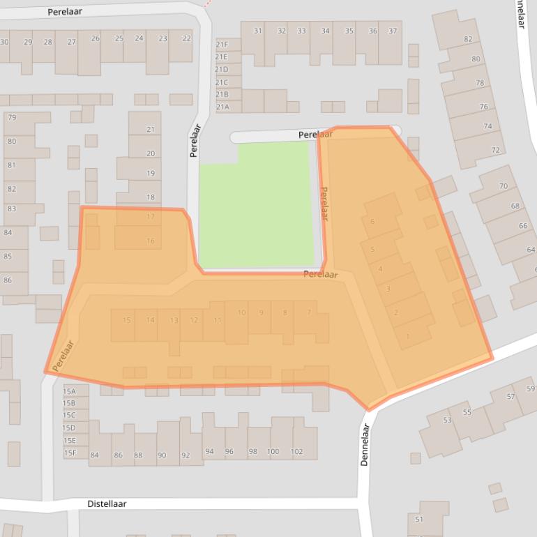 Kaart van postcodegebied 5467JH.