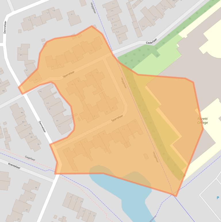 Kaart van postcodegebied 5467JP.