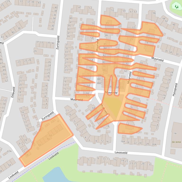 Kaart van postcodegebied 5467KD.