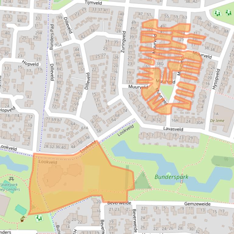 Kaart van postcodegebied 5467KE.