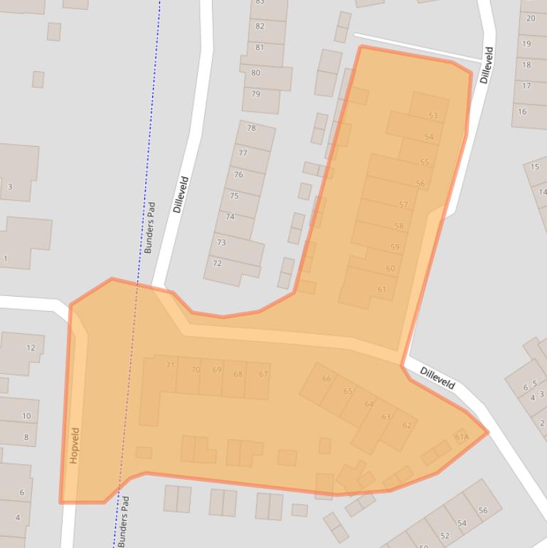 Kaart van postcodegebied 5467KM.