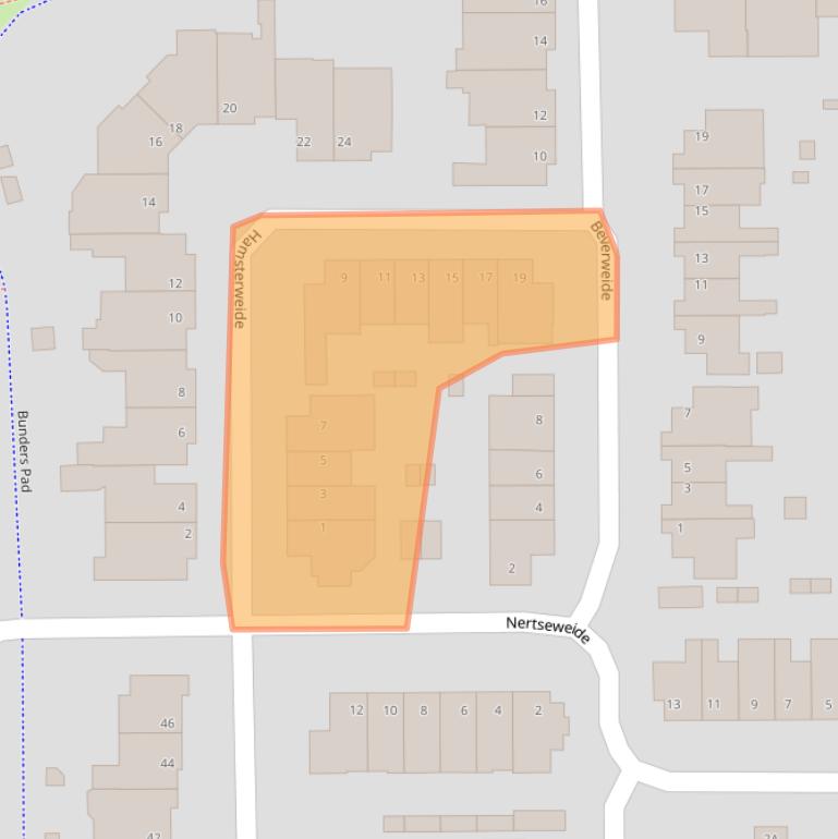 Kaart van postcodegebied 5467LD.